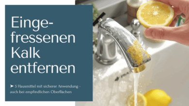 Eingefressenen Kalk entfernen mit fünf Hausmitteln - auch bei empfindlichen Oberflächen