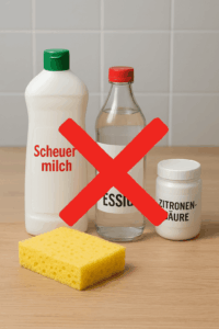 Verbotene Reinigungsmittel für matte Küchenfronten