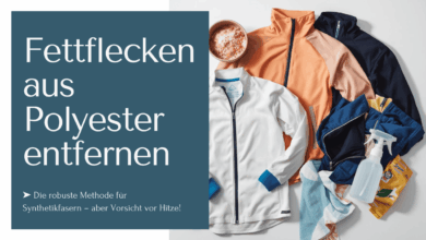 Fettflecken aus Polyester entfernen