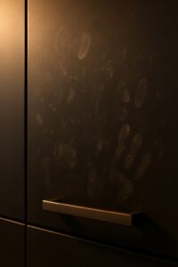 Fettflecken auf matter Küchenfront