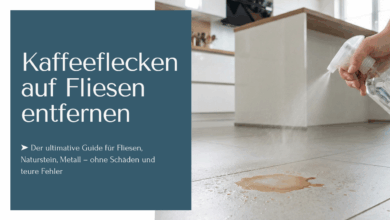 Kaffeeflecken auf Fliesen, Stein und Metall entfernen!