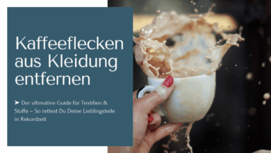 Kaffeeflecken aus Kleidung entfernen und Deine Lieblingsteile in Rekordzeit rettest.
