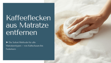 Kaffeeflecken aus Matratze entfernen: In nur 5 Schritten beseitigst Du einen morgendlichen Unfall.