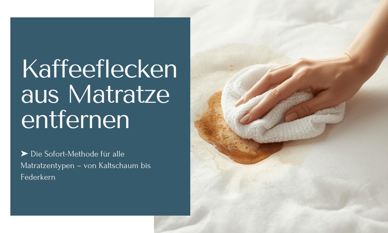 Kaffeeflecken aus Matratze entfernen: In nur 5 Schritten beseitigst Du einen morgendlichen Unfall.