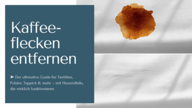 Kaffeeflecken entfernen in sieben Schritten!