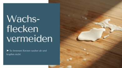 Wachsflecken vermeiden - so brennst Du Kerzen sauber ab ohne Tropfen