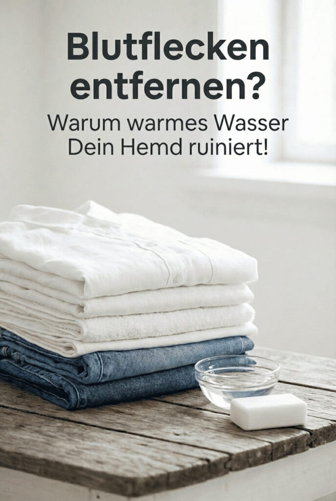 Blutflecken entfernen? Vermeide warmes Wasser!